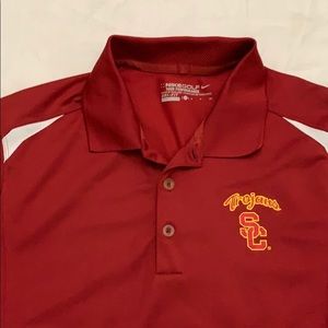 Nike Golf Tour Performance Dri Fit USC Men’s Short Sleeve Polo Shirt Small